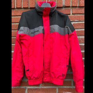 Vintage 90s Columbia Sportswear Red & Black Nylon Jacket – Men’s Small – Made in